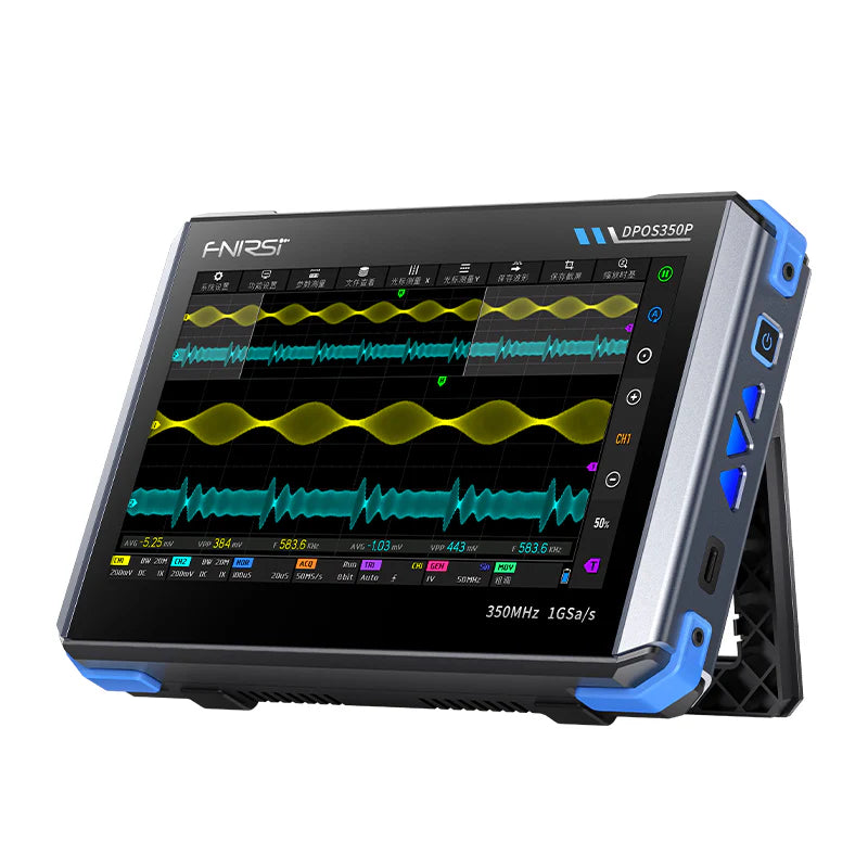 FNIRSI® DPOS350P 4-IN-1 350MHz 1GSPS Tablet Oscilloscope Signal Generator Spectrum Analyzer Frequency Response Analyzer