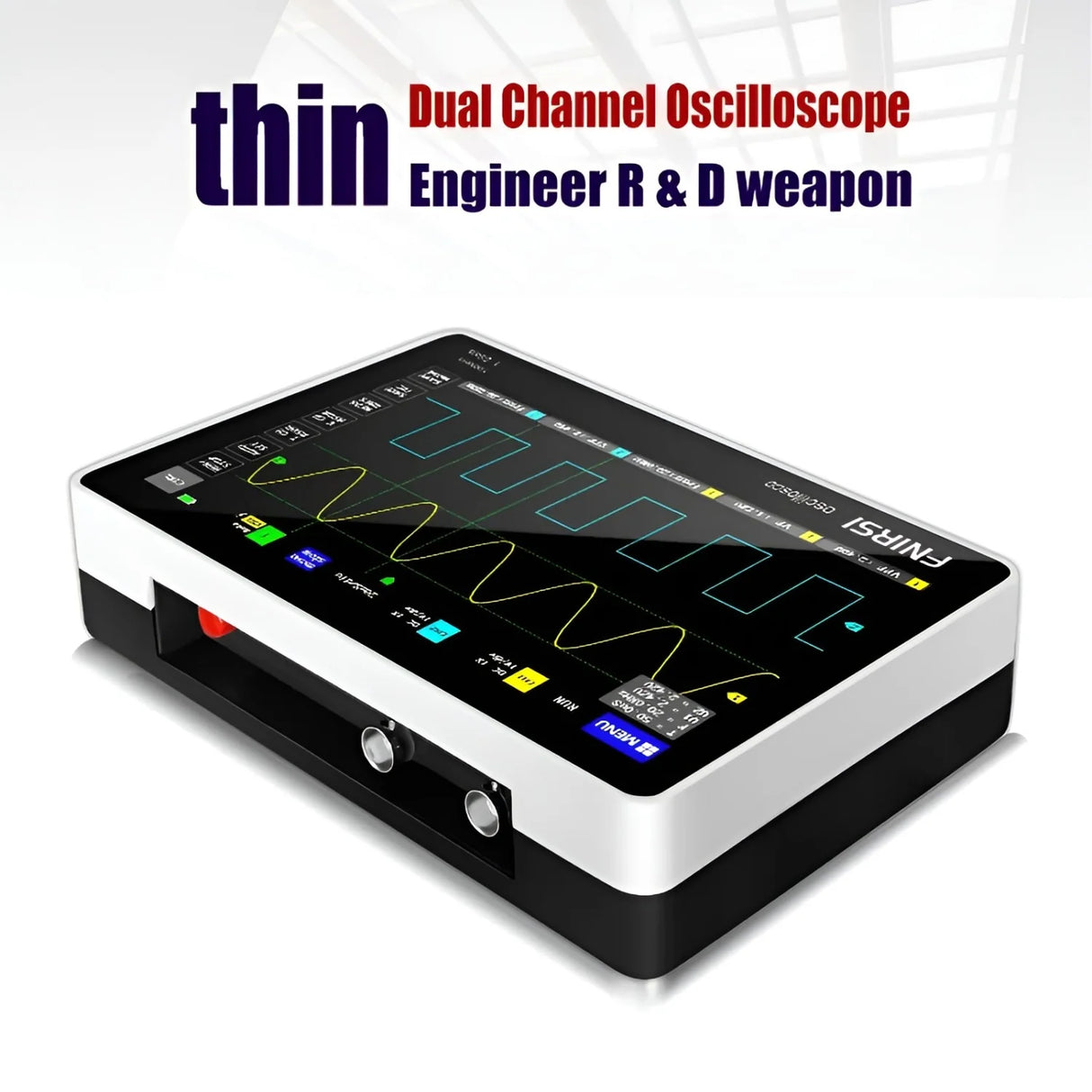 FNIRSI® 1013D Tablet Dual Channel 100MHz 1GS/s Touchable Panel Oscilloscope