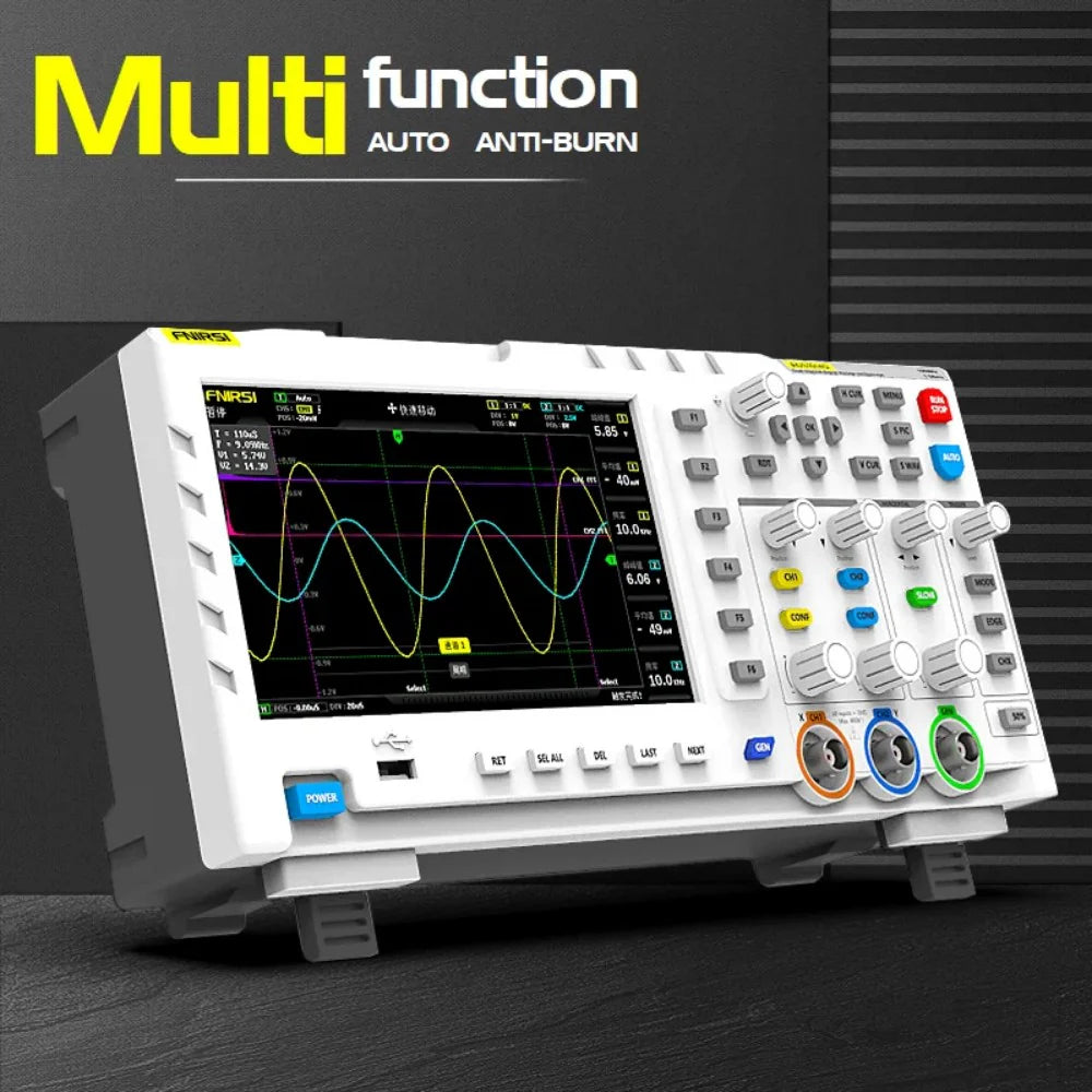 FNIRSI® 1014D 2-IN-1 Dual Channel 100MHz 1GS/s Digital Oscilloscope Signal Generator