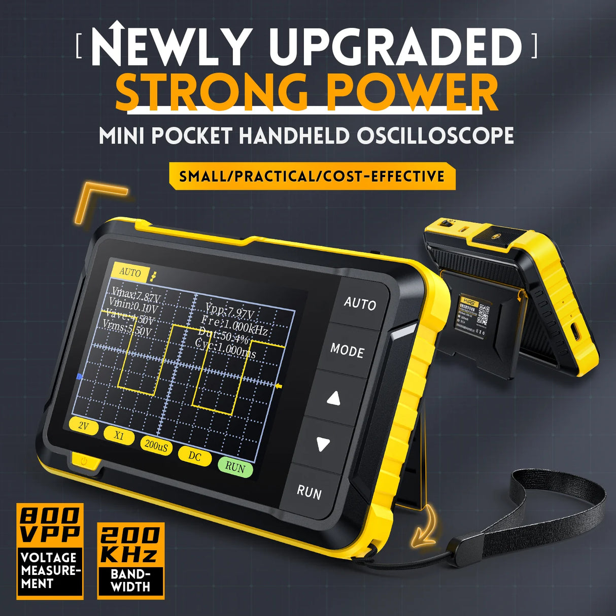 FNIRSI® DSO-152 200KHz 2.5MS/s Mini Pocket Handheld Digital DSO Oscilloscope