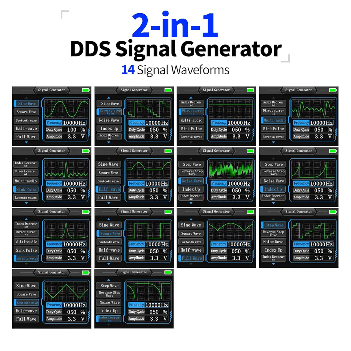 FNIRSI® DSO-153 2-IN-1 Mini 1MHz 5MS/s Digital Oscilloscope Waveform Generator