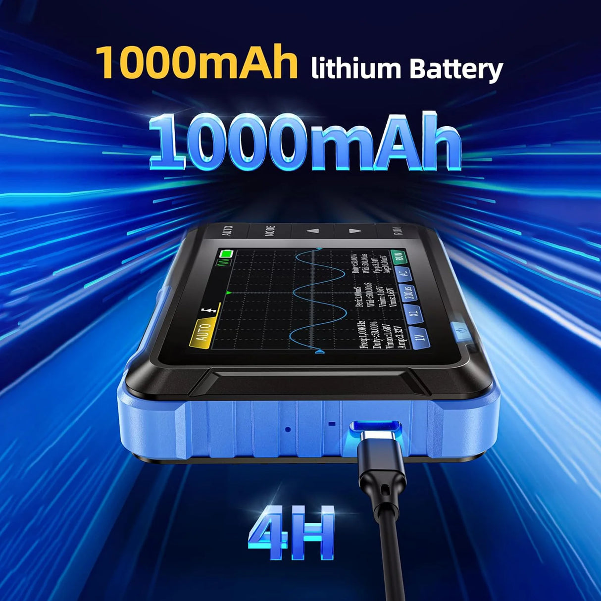 FNIRSI® DSO-153 2-IN-1 Mini 1MHz 5MS/s Digital Oscilloscope Waveform Generator