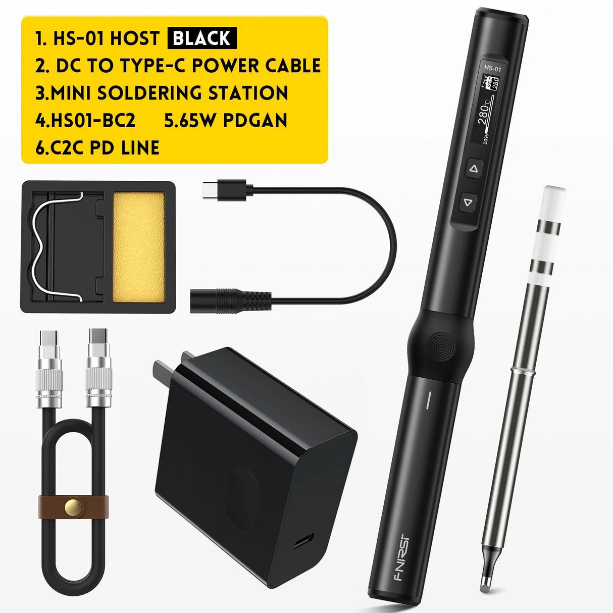 FNIRSI® HS-01 Intelligent Soldering Iron