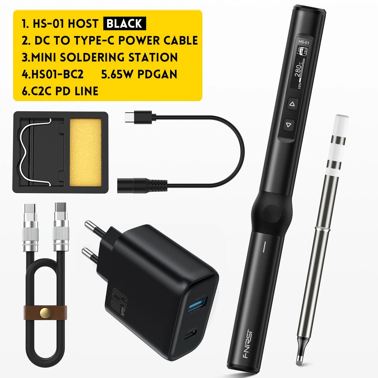 FNIRSI® HS-01 Intelligent Soldering Iron