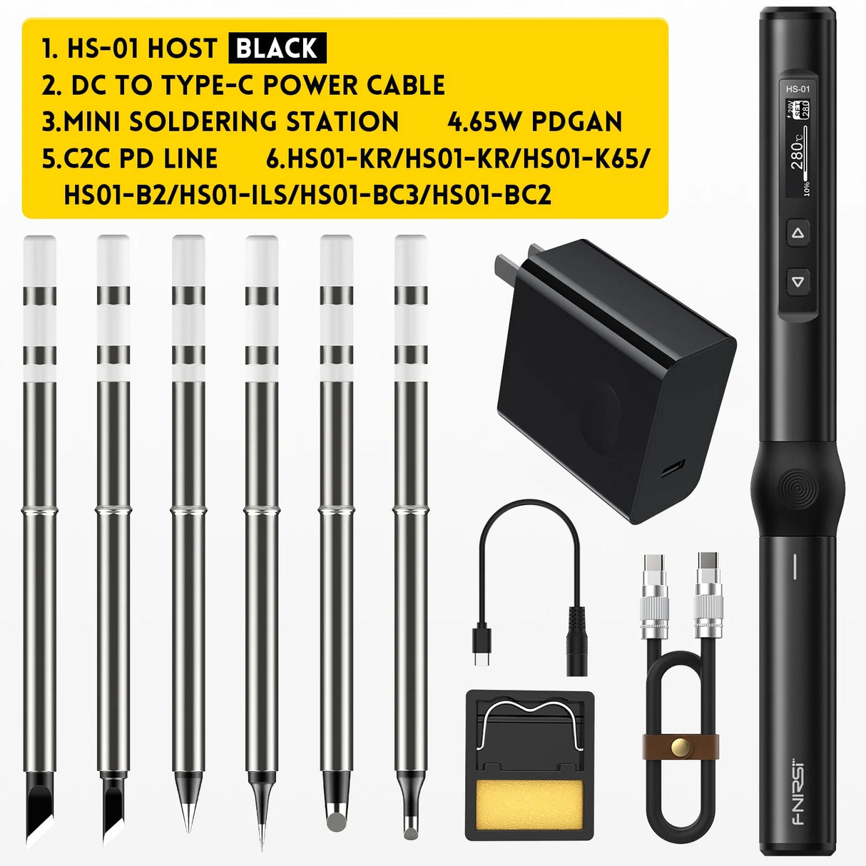 FNIRSI® HS-01 Intelligent Soldering Iron