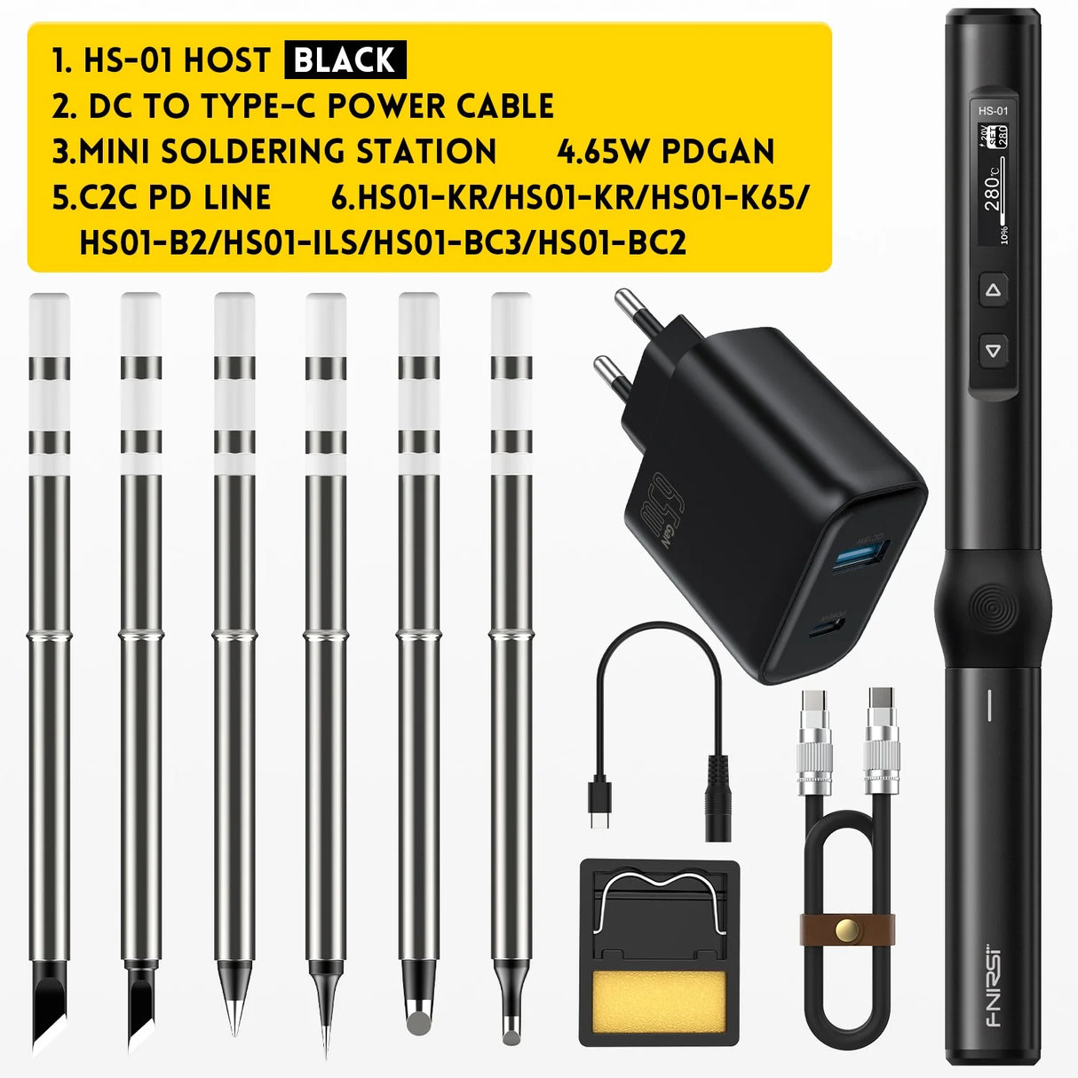 FNIRSI® HS-01 Intelligent Soldering Iron