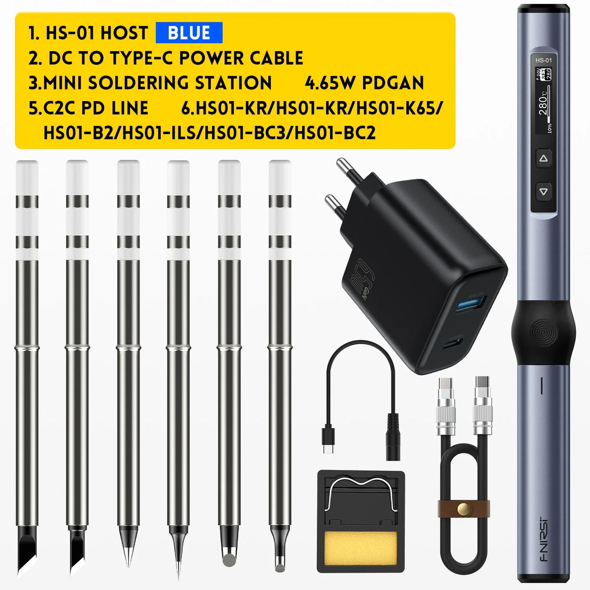 FNIRSI® HS-01 Intelligent Soldering Iron