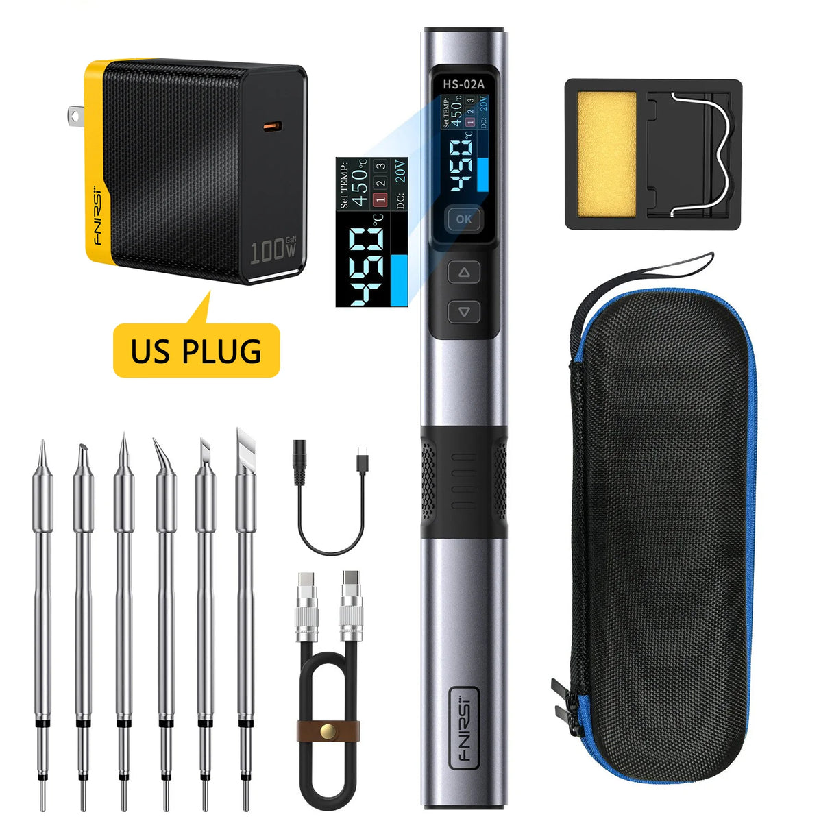 FNIRSI® HS-02 Intelligent Soldering Iron