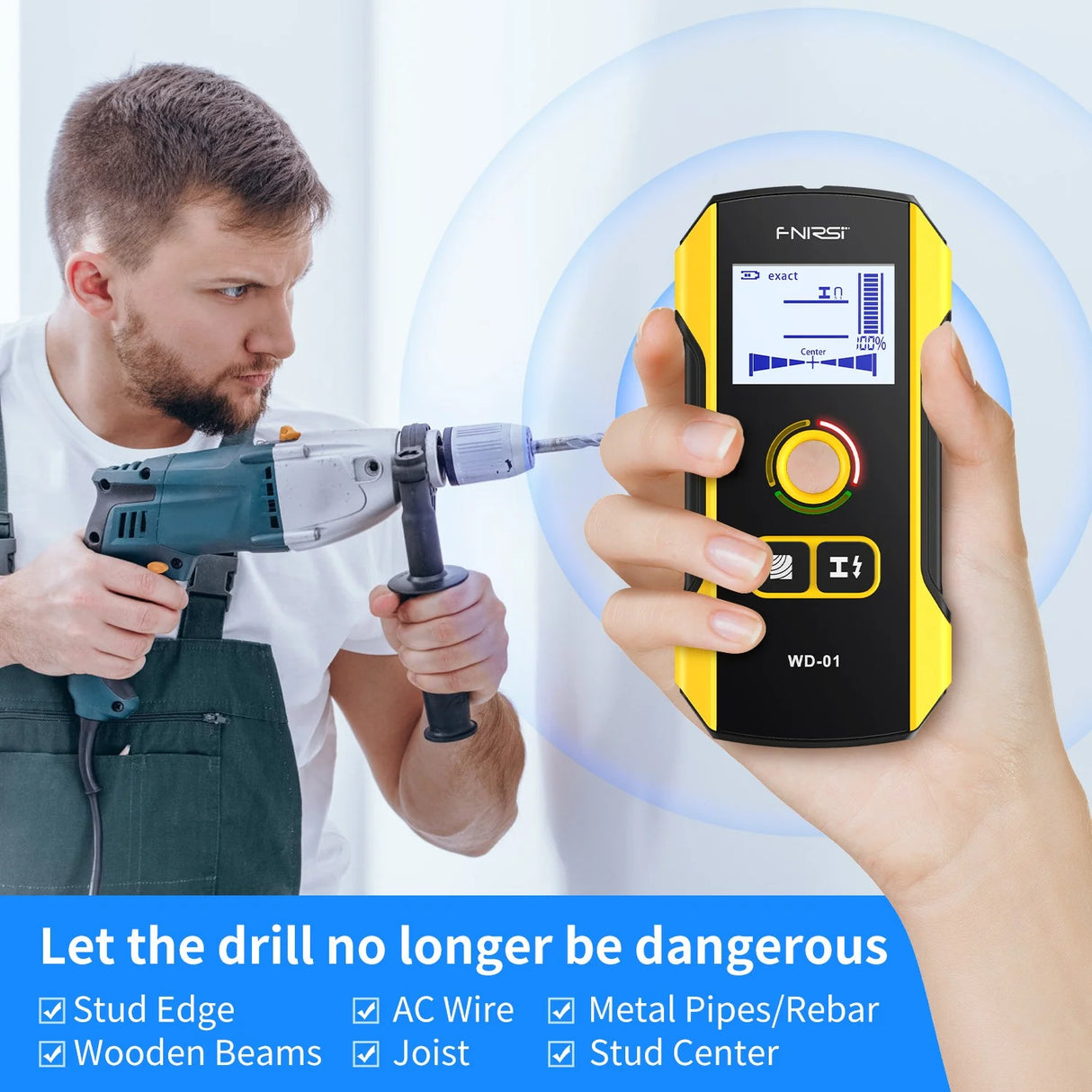 FNIRSI® WD-01 Wall Detector Scanner