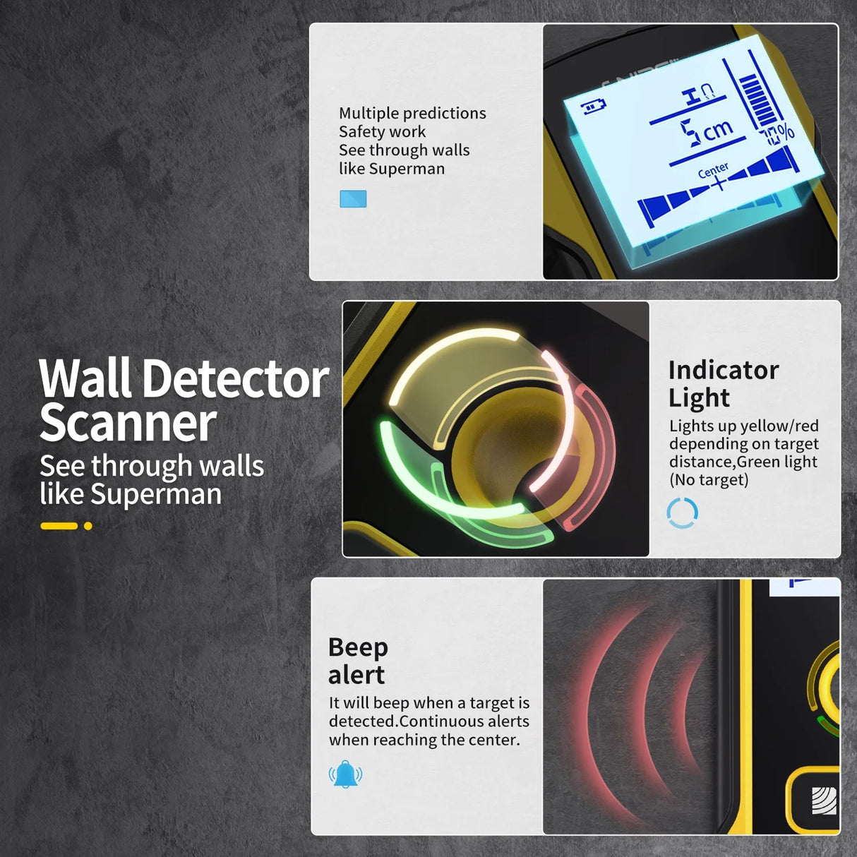 FNIRSI® WD-01 Wall Detector Scanner