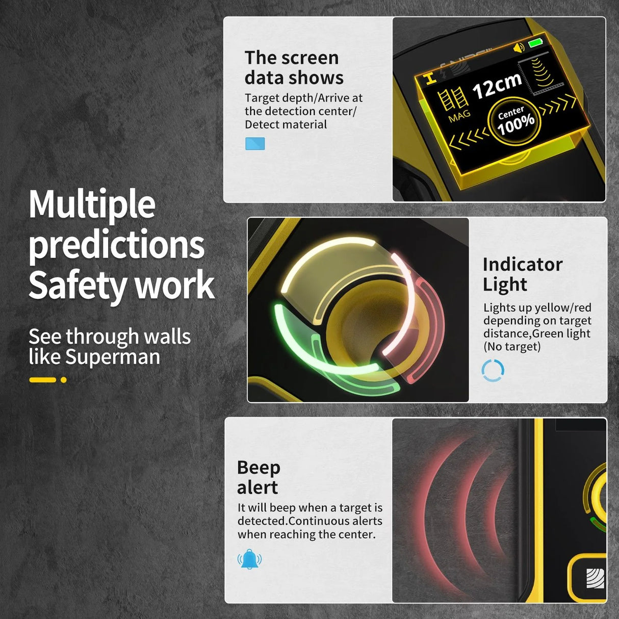 FNIRSI® WD-02 Wall Detector Scanner