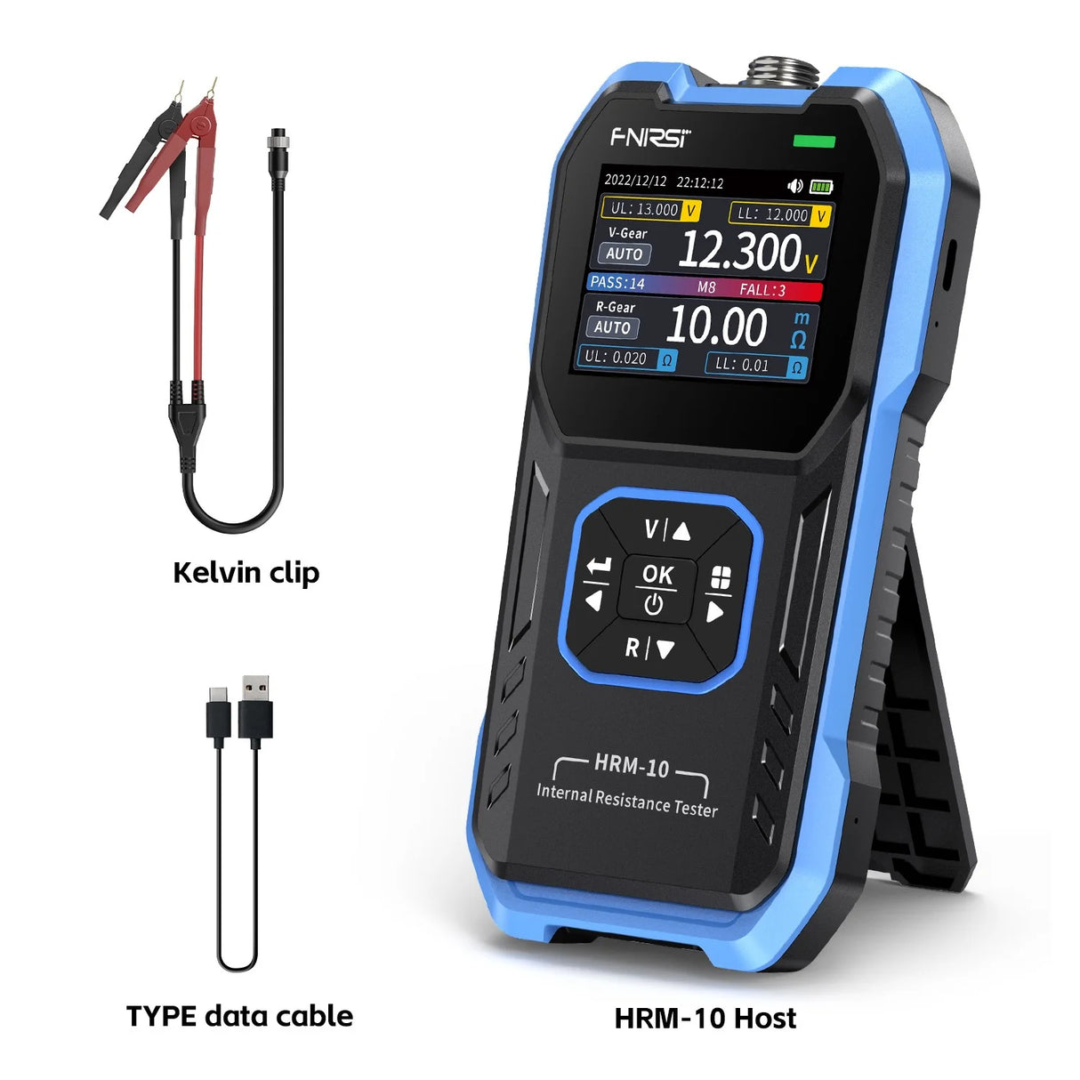 FNIRSI® HRM-10 Battery Voltage Internal Resistance Tester