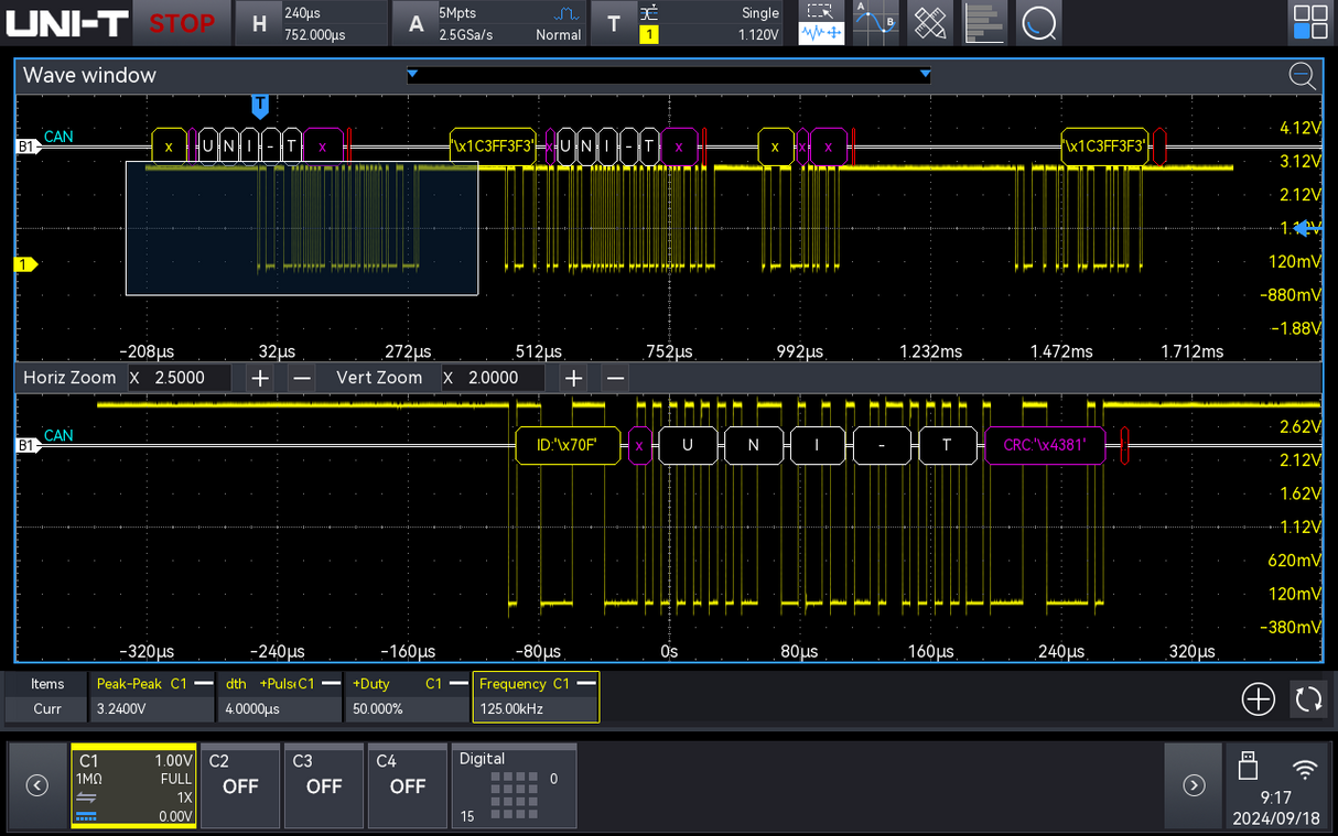 UNI-T MSO3000HD-AUTO