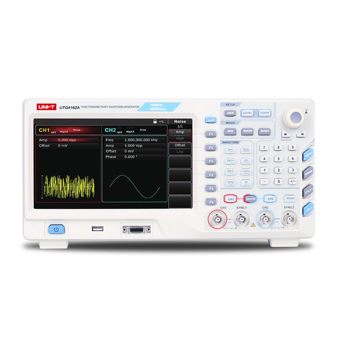 UNI-T UTG4162A Waveform Generator - 160 MHz, Dual Channel | ElongEyes ...