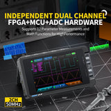 FNIRSI® DS215H 2-IN-1 50MHz 250MS/s Dual Channel Digital Oscilloscope DDS Function Singal Generator