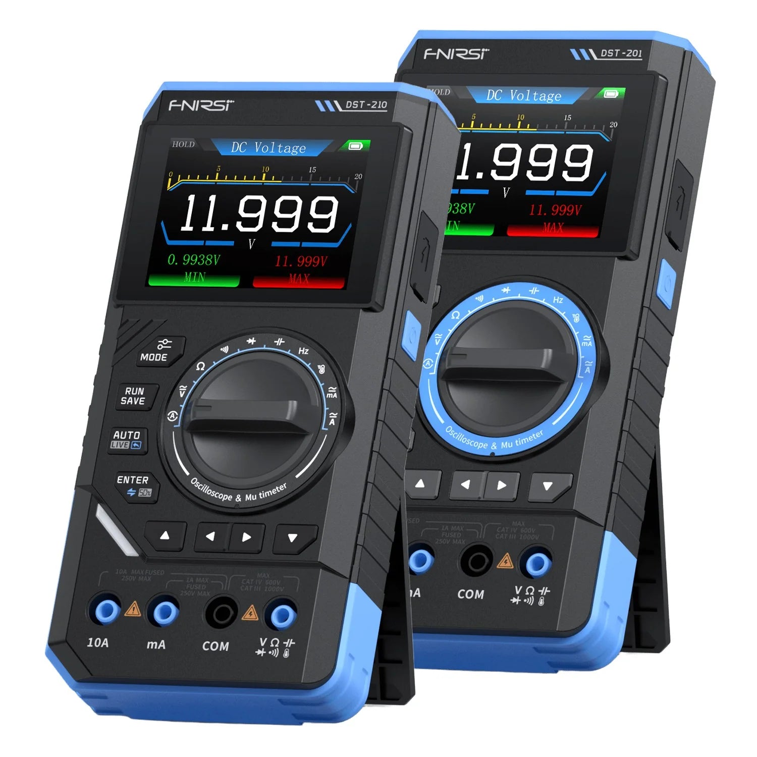 Dst Texas Instruments FNIRSI® DST-210 / DST-201 Handheld 3-IN-1 Multimeter Oscilloscope Sign ...