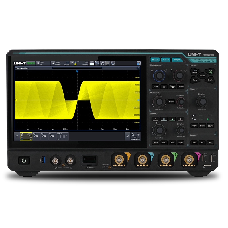 UNI-T MSO3024HD High-Resolution Oscilloscope