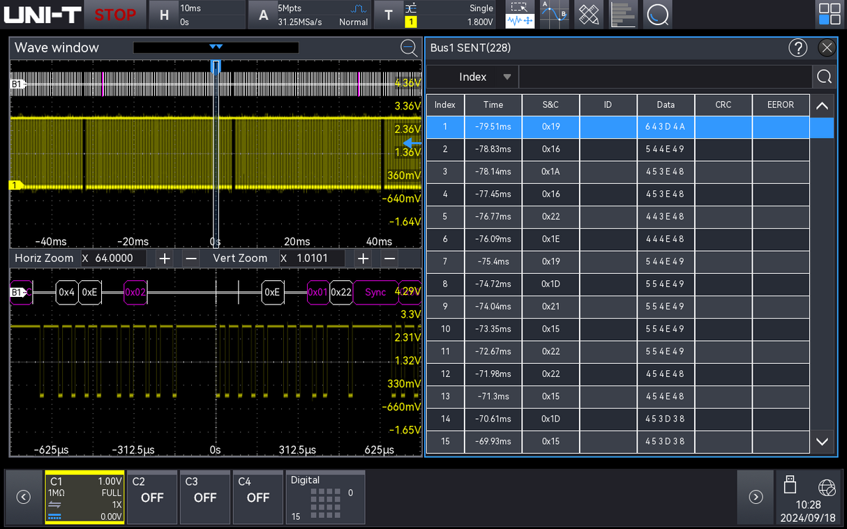 UNI-T MSO3000X-SENT