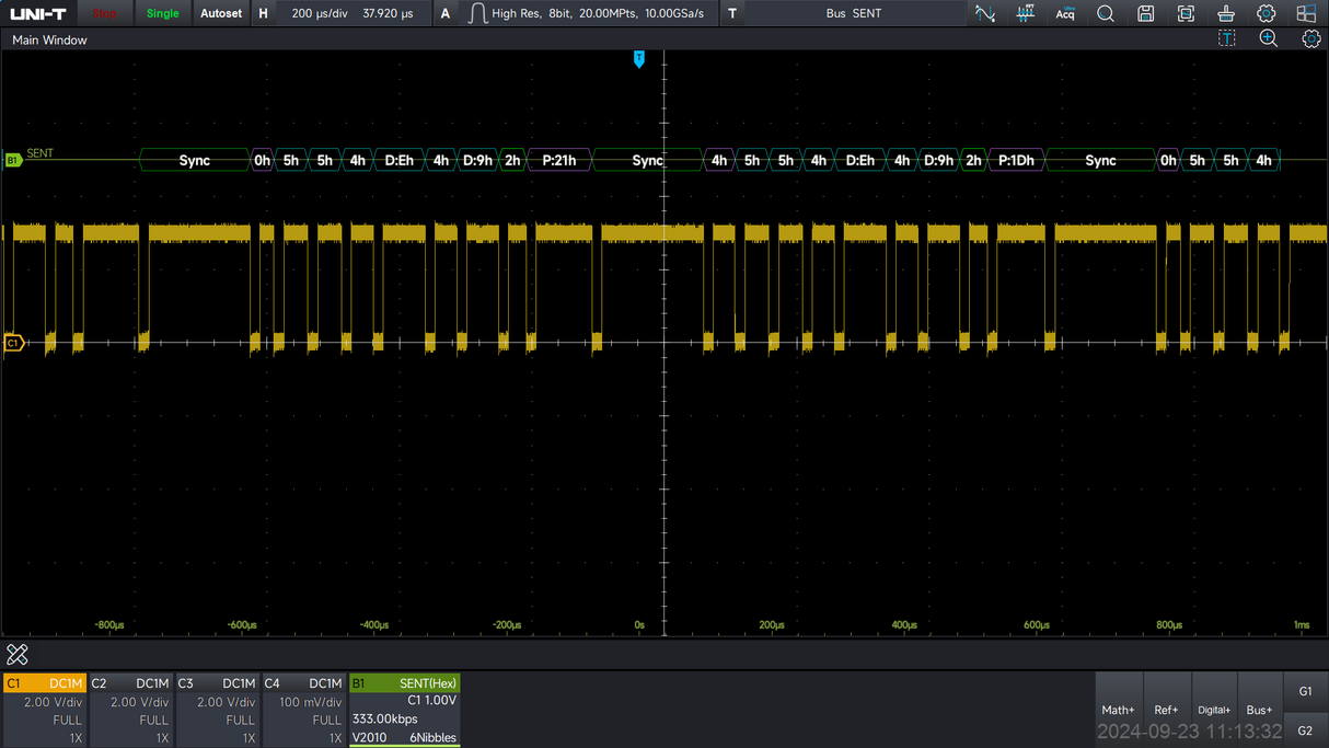 UNI-T MSO7000X-SENT