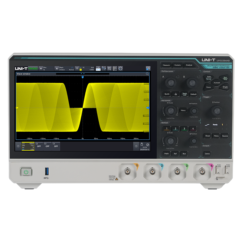 UNI-T UPO2102HD High-Resolution Oscilloscope