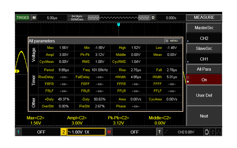 UNI-T UTD2052CEX+ Digital Oscilloscope