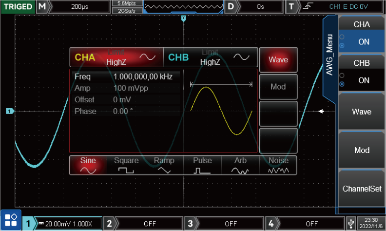 UNI-T MSO2104-S Digital Oscilloscope