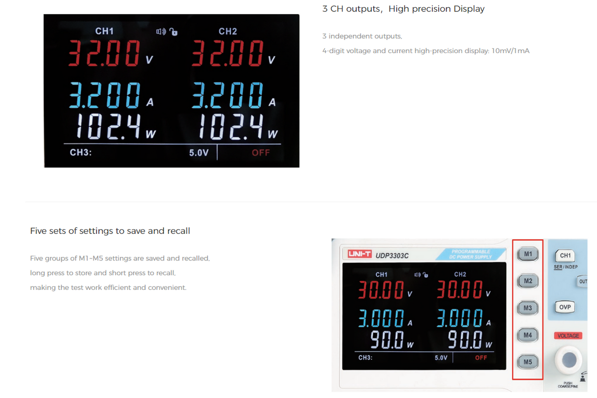 UNI-T UDP3303C Power Supply